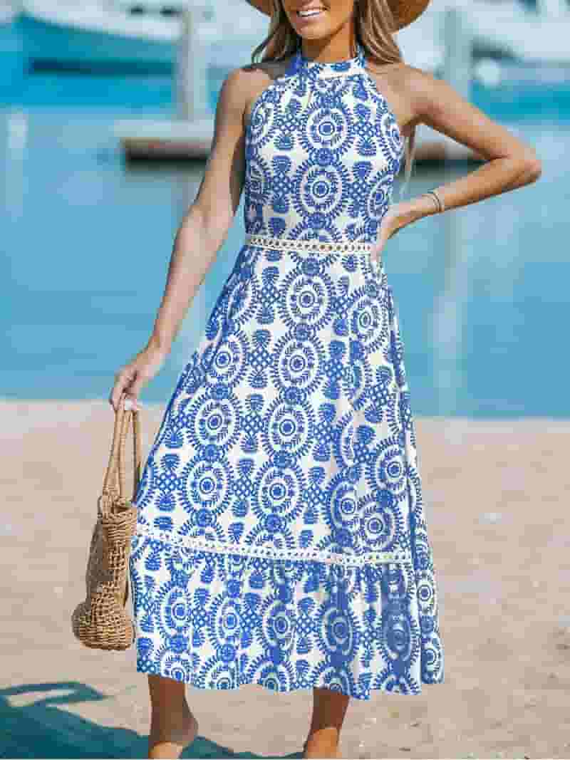 White maxi summer dress with high waist 4445 White maxi summer dress with high waist 4445