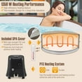thumbnail image 5 of Costway 72" Inflatable Hot Tub SPA with 120 Air Jets Electric Heater Pump Manual Air Pump, 5 of 11