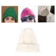 thumbnail image 6 of jewelry2020_uk Knitted Cuffed Hat Fisherman Beanie Size Skull Cap Warm for White, 6 of 8