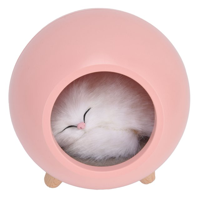 Luz recargable por USB, luz de noche LED, lámpara de mesa con dibujos animados para mascotas, lámpara para casa de mascotas, compacta y liviana
