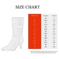 thumbnail image 6 of BURUDANI Women's Fashion Pointed Toe Mid Calf Boots Stiletto High Heel Slouch Zipper Boots KIMLY RED/SUEDE Size 10, 6 of 7