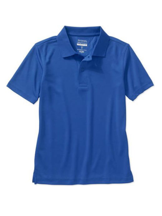 George Boys School Uniform Navy Blue Short Sleeve Polo Shirt 14-16 XL 