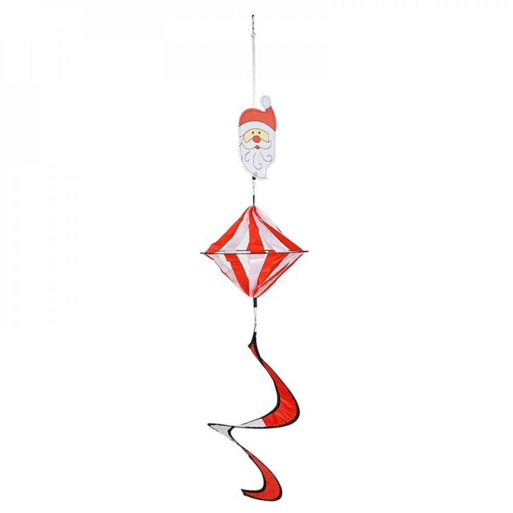 Xmarks Christmas Santa Clus Reindeer Printed Windsocks Spinners