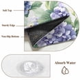 thumbnail image 5 of Spring Blue Purple Hydrangea Large Area Rugs 6x9 ft Country Watercolor Floral Butterfly Leaf Washable Rug Non Slip Indoor Carpet Absorbent Floor Mat for Living Room Bedroom Dining Room, 5 of 9