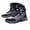 Grey, variant on Men's Sneakers Outdoor Workwear Sneakers With Thick Sole Mid Height Ankle Boots For Hiking And Everyday Rugged Use Black 42
