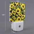 thumbnail image 2 of Cauagu Sunflowers In Vintage Print LED Nightlight,0.5W Night Lights Plug into Wall 1 Pack with Dusk-to-Dawn Light Sensor Soft Glow Lamp for Bathroom Adult Hallway-UK, 2 of 7