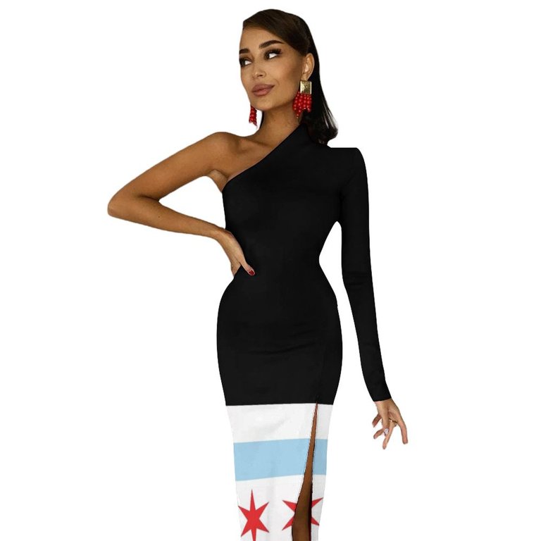 Chicago Flag Half Dleeve Split Dress evening dresses ladies Woman dresses Women"s summer dress clothes for woman - Walmart.com Chicago Flag Half Dleeve Split Dress evening dresses ladies Woman dresses Women"s summer dress clothes for woman - Walmart.com