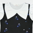 thumbnail image 4 of Little Girls Black Dress Short Sleeve Casual Cosplay Dresses w/Bag 3-8T, 4 of 6