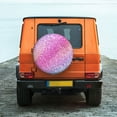 thumbnail image 6 of Logiee Fun Rainbow Pink Print Spare Tire Cover, Universal Wheel Protectors,Waterproof Dust-Proof UV Sun Wheel Tire Cover,Fit for SUV, RV, Travel Trailer, Truck-17 inch, 6 of 6