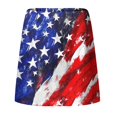 thumbnail image 4 of Robes de Printemps pour Femmes 2025 Jour de l'Indépendance Imprimé Taille Élastique avec Poches Jupe de Gym Double Couche Robe de Printemps Multicolore S, 4 of 4