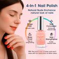 thumbnail image 3 of Esmalte de uñas GELLEN con base transparente y capa superior 4 en 1 teñido color nude, 3 of 8