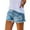 Blue, variant on LYMAYTER Women's Jean Shorts for S-2XLRipped Denim Shorts Stretchy Cowboy Shorts High Waisted Denim Shorts