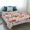 thumbnail image 4 of Pink Flowers Blanket Soft Cozy Warm Throw Blanket for Couch, Plush Fuzzy Flannel Fleece Blankets for Sofa, Spring Farmhouse Floral Leaves Vintage Bed Blankets Lightweight Gifts for Women, 50"x60", 4 of 9