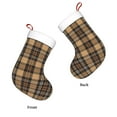 thumbnail image 6 of Cauagu khaki coffee plaid for Christmas Stockings,1-Pack Large Xmas Stocking Holiday and Farmhouse Stocking Fit for Christmas Holiday Party Decoration(17.7*11 Inch), 6 of 7