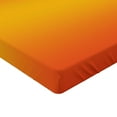 thumbnail image 2 of Ambesonne Ombre Fitted Sheet, Tropical Summer Themed, Full Size, Orange Yellow, 2 of 3