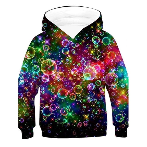 Bysome Hoodie Boy Cartoon Print Tops Sweatshirts Kids Pullover 3D With Pocket Girl Boys Tops Toddler Hoodie