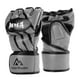 thumbnail image 5 of Guantes de MMA para entrenamiento de lucha, impermeables, de piel sintética, cómodos, para saco de boxeo, para artes marciales, guantes de kickboxing M Gris, 5 of 8