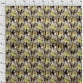 thumbnail image 4 of oneOoneGeorgetteViscoseYellowFabricAfricanDressMaterialFabricPrintFabricByTheYard42InchWide, 4 of 4
