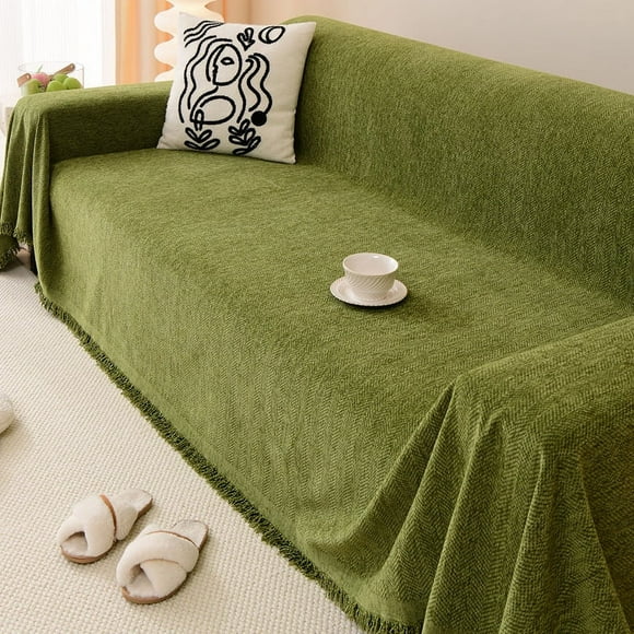 Granjero Gordo Funda de sofá, funda de toalla para sofá de sala de estar, funda protectora para sofá 70,87 x 102,36 pulgadas Verde