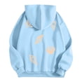 thumbnail image 6 of Women Sweatshirts Women's Casual Hoodie with Ocean Print Pullover for Daily and Wear in Stylish Cozy Comfort Blue L, 6 of 7