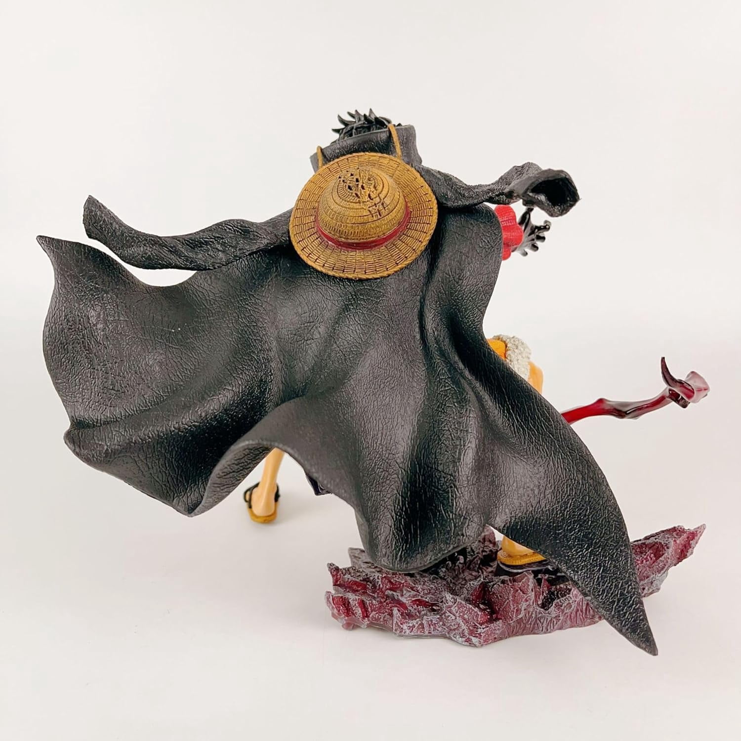 Luffy Figure Fighting Monkey D. Luffy Replacement Head Anime Figures 19cm/7.5inch PVC Cosplay Model Collectible for Anime Fans Gift
