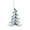 White, variant on Christmas Mirror Ball Hanging Decoration – Modern Mushroom-Shaped Holiday Ornament with Reflective Disco Light Effect for Home, Tabletop, Shelf or Mantel Display