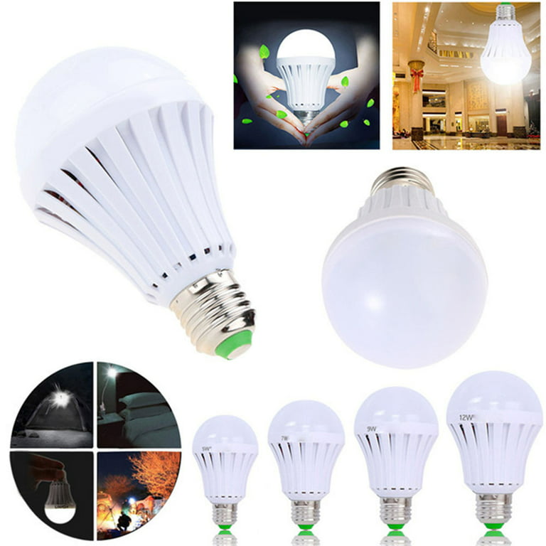 Led Emergency Rechargeable Light Bulbs 15 W