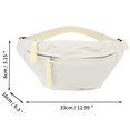 thumbnail image 3 of Unique Bargains 1 Pc Fanny Pack Versatile Waist Bag White, 3 of 6