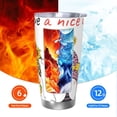 thumbnail image 6 of Easygdp Have a Nice Day 20oz Stainless Steel Vacuum Insulated Double Wall Travel Tumbler, Durable Insulated Coffee Mug with Spillproof Lid-Straw Three-piece Set, 6 of 8