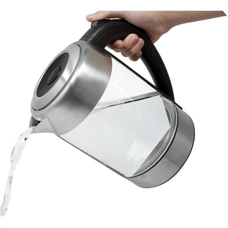 Salton 1.7 Qt. Glass Electric Tea Kettle with Infuser - Yahoo Shopping