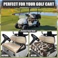 thumbnail image 4 of Whosucclay Cowhide Golf Cart Seat Cover, Anti-Wear Golf Cart Seat Towel Blanket 4 Front Storage Pockets Washable Golf Cart Seat Protector for More 2 Person Seats, 4 of 7