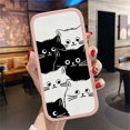 thumbnail image 5 of Slim Cartoon Black White Cats Leather Back Casing PU Leather Cover Phone Case for Samsung A13, 5 of 5