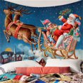 thumbnail image 4 of Tapiz de Navidad 3D Decoración para colgar el dormitorio Sala de Dormitorio 71inch Home Tabletop Centerpiece Papá Noel perfecl Tapicería de pared navideña, 4 of 6