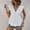 *White, variant on Women's Cute V Neck Lace Trimmed Flutter Sleeve Peplum Blouse,Casual Loose Fit Solid Color Shirt Top White,Women's Plus L