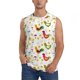 thumbnail image 1 of Balery Chickens A Camisetas sin mangas para hombre, absorbe la humedad y protege contra el mal olor.-X-Large, 1 of 7