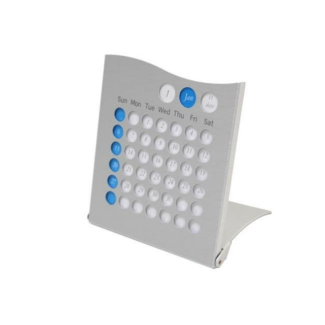 TZ Case ANC-14 S Aluminum Perpetual Calendar, Silver