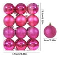 24Pcs 2.36" Christmas Balls Ornaments Christmas Ornaments Set Christmas