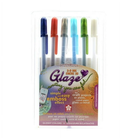 UPC: 0804551862090 | Sakura Gelly Roll Glaze Pens  0.8 mm  Assorted Colors  6 Pens Per Set  Pack Of 2 Sets