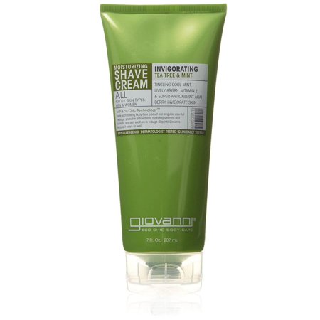 Giovanni Hair Care Products Shave Crm,Tea Tree&Mint 7 Oz