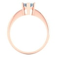 thumbnail image 4 of Clara Pucci 14K Rose Gold 1.5ct BlueMoissanite Solitaire Ring for Women, 4 of 7