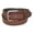 Brown, variant on CTM Burnished Leather Bridle Belt with Removable Buckle (Men)