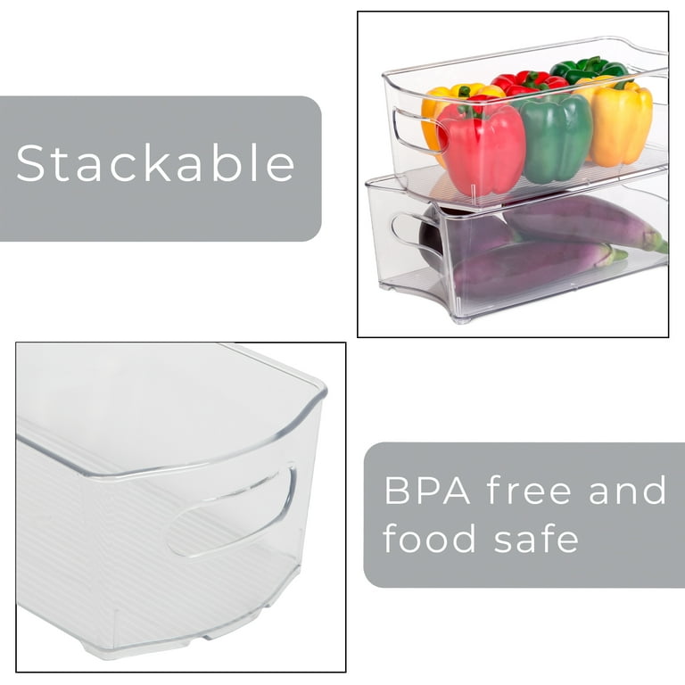 Clear Plastic Storage Bins with Handles Starter Kit