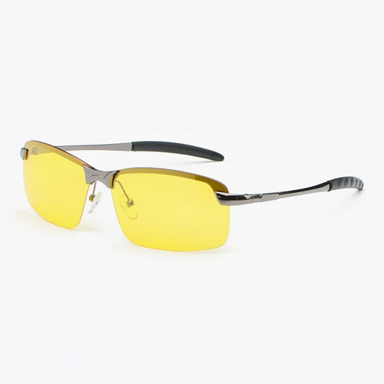 Fashion Night Vision Glasses Men Women Sunglasses Yellow Lens Anti-Glare  Driver Goggles Night Driving Sun Glasses Eyewear