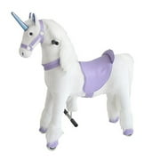 Giddy Up & Go Medium White w/Purple Unicorn