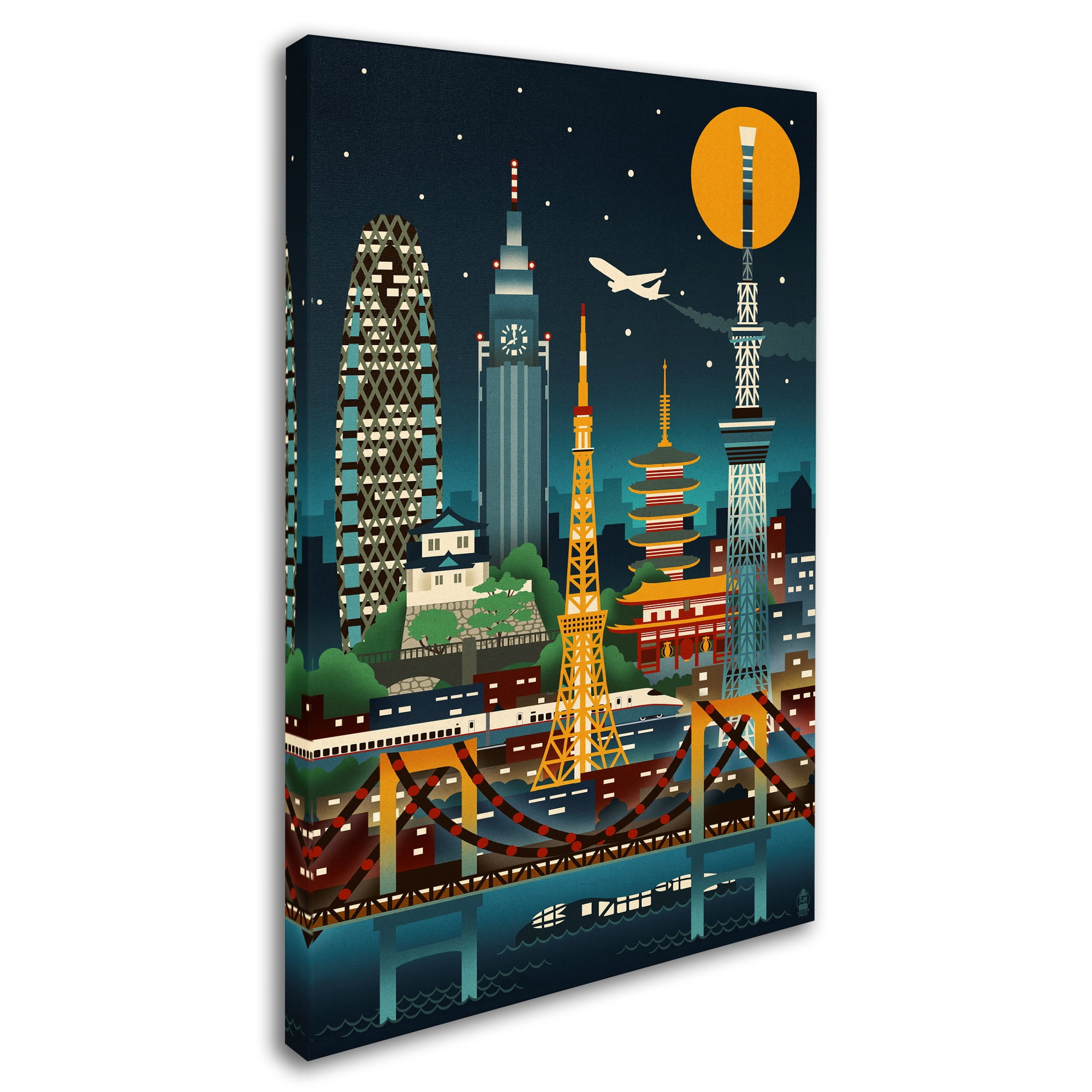 Trademark Fine Art 'Travel 136' Canvas Art by Lantern Press