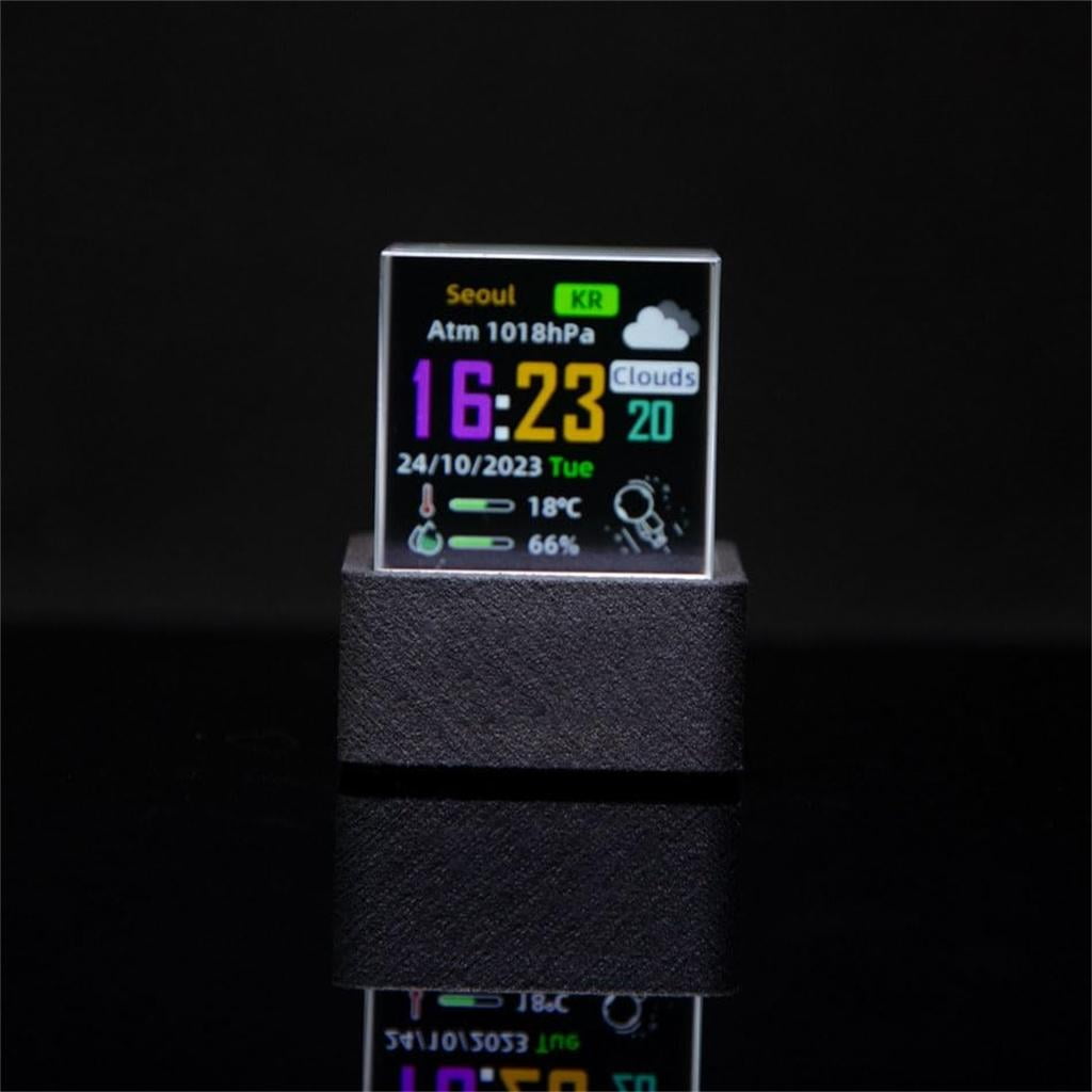 Giaone WiFi Weather Stations Clock Digital Clock with Temperature Humidity
