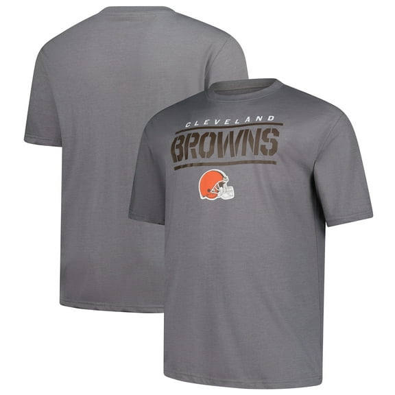 Men's Fanatics Heather Gray Cleveland Browns Big & Tall Top Notch T-Shirt