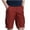 Red, variant on Turilly Men's Shorts Workwear Shorts Slim Fit Pocket Zipper Pants Casual Outdoor Sports Shorts