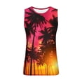 thumbnail image 3 of Tejiojio Chemises Hawaïennes pour Hommes, Mode Décontractée Imprimée Sans Manches Pull Col Rond Débardeurs de Sport, 3 of 4