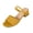 Yellow, variant on Women Chunky Heel Slippers Open Toe Mesh Breathable Mid Heel Summer Casual Sandals Two Way Wear, Yellow